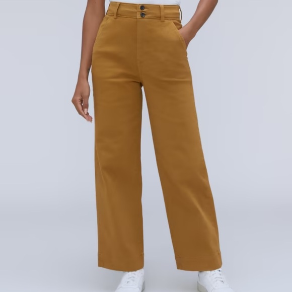 Everlane Organic Wide-Leg Pant - Picture 4 of 9